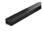 Schwarze Soundbar mit Bedienfeld und Dolby Atmos Logo