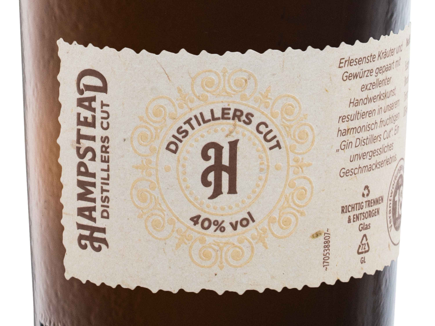 Hampstead Gin Distillers Cut 40% Vol | LIDL