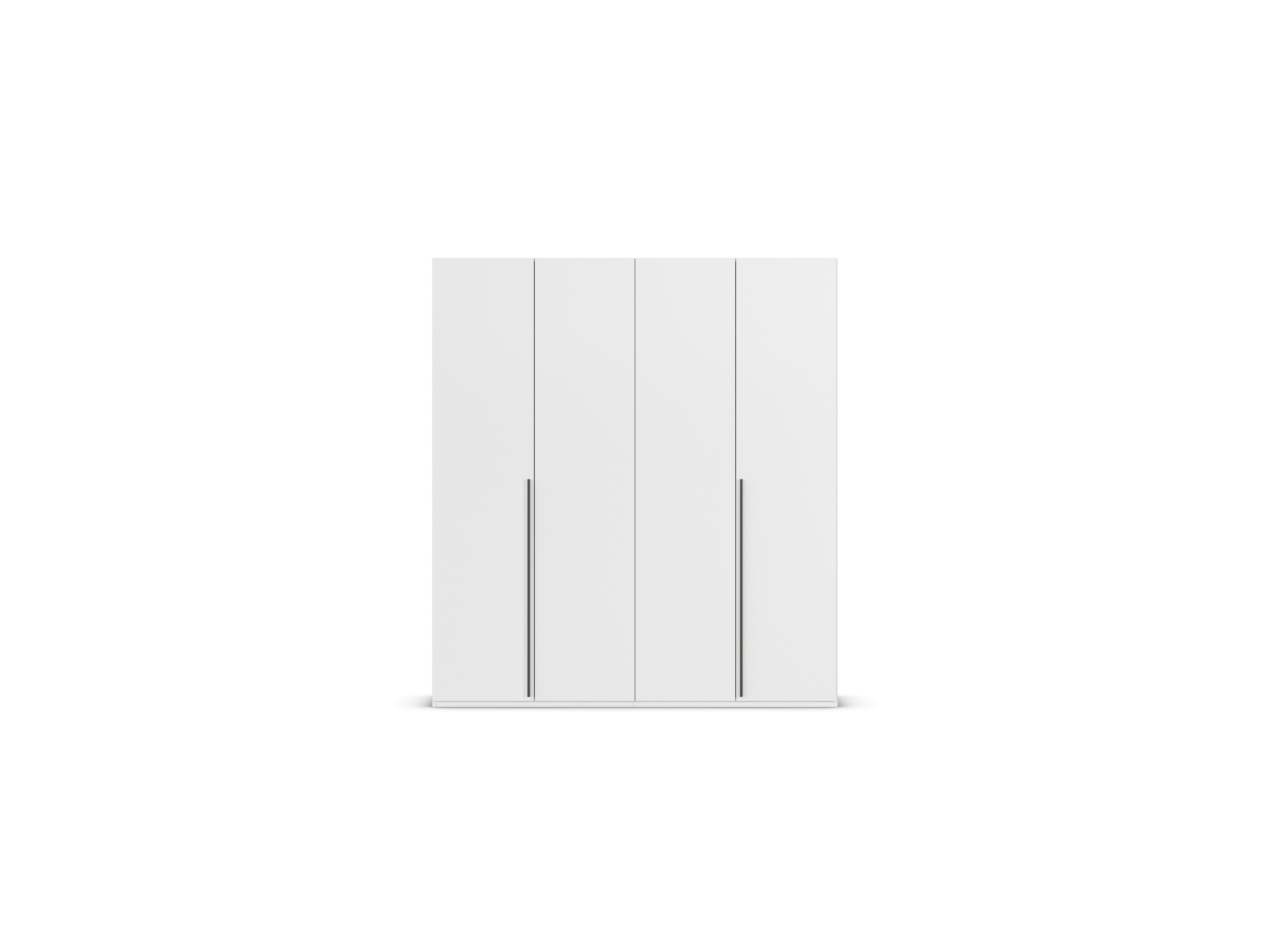 RAUCH ORANGE Montclar Drehtürenschrank (Classic-Zubehör, Weiß, Griffe Grau, Breite 201 cm / Höhe 223 cm) – Bild 4 von 4