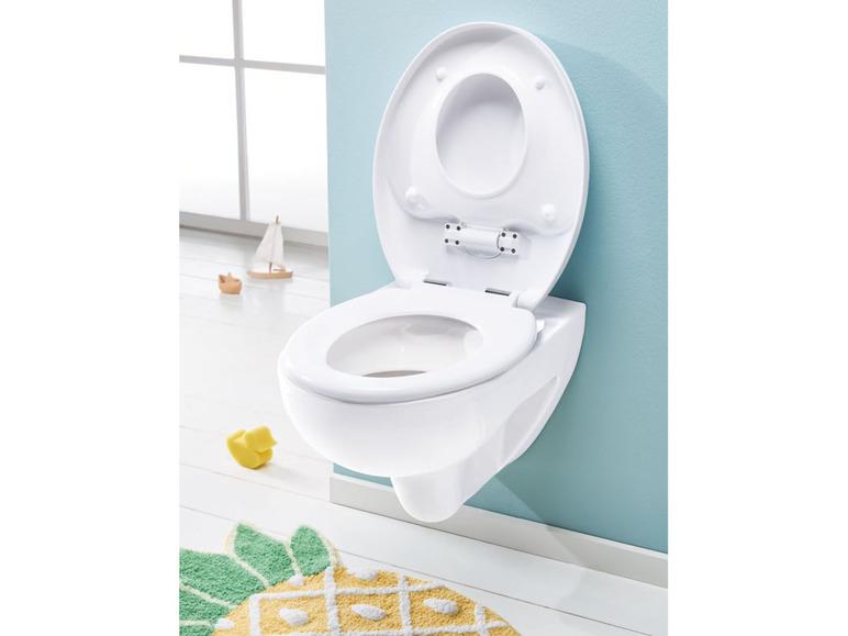 Gehe zu Vollbildansicht: LIVARNO home WC-Sitz, 2-in-1, mit integriertem Kindersitz - Bild 4