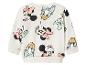 Weißes Langarm-Sweatshirt für Kinder mit Minnie Maus und Daisy Duck