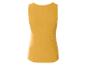Ein gelbes, geripptes Tanktop