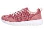 Rosa Damen-Sportschuhe mit Schnürsenkeln und weißer Sohle