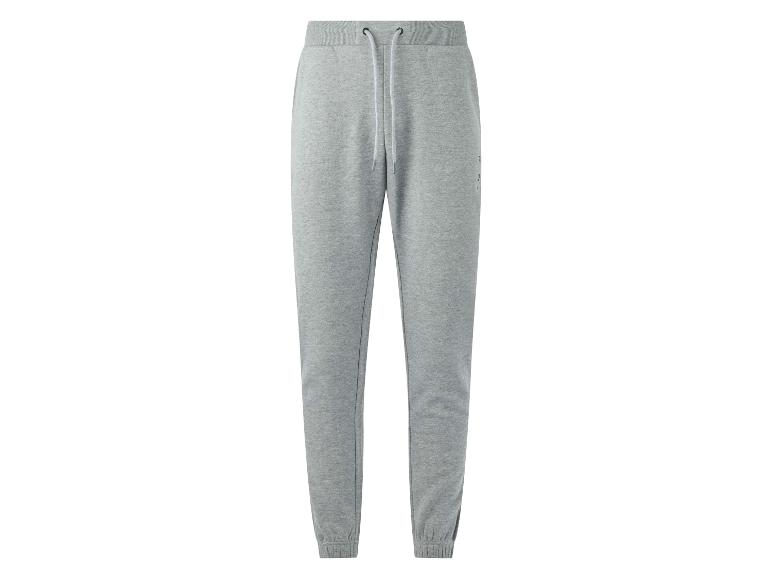 Graue Jogginghose mit Kordelzug in der Taille.