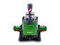 Rückansicht eines Fendt Spielzeug-Mähdreschers.