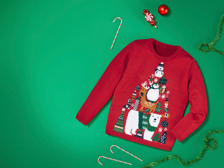 Gehe zu Vollbildansicht: lupilu® Kleinkinder Pullover mit weihnachtlichen Motiven - Bild 11