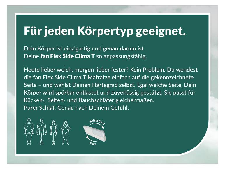 7-Zonen-Tonnentaschenfederkern-Matratze »Flex Side Clima T«
