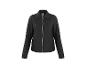Schwarze Lederjacke mit Reißverschluss und Kragen
