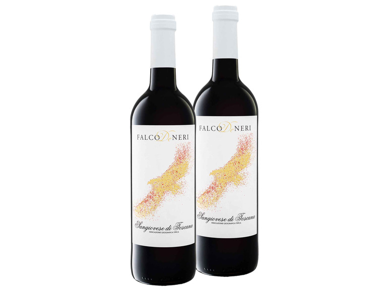 2er Weinpaket Falco de Neri Sangiovese di Toscana IGT trocken, Rotwein
