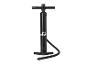 Schwarze Handluftpumpe mit flexiblem Schlauch und Griff
