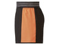 Schwarze und orangefarbene Sport Shorts mit reflektierenden Streifen