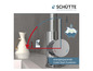 Ein Chrom-Wasserhahn mit energiesparender Cold-Start-Funktion von Schütte.
