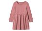 Rosa Kinderkleid mit langen Ärmeln