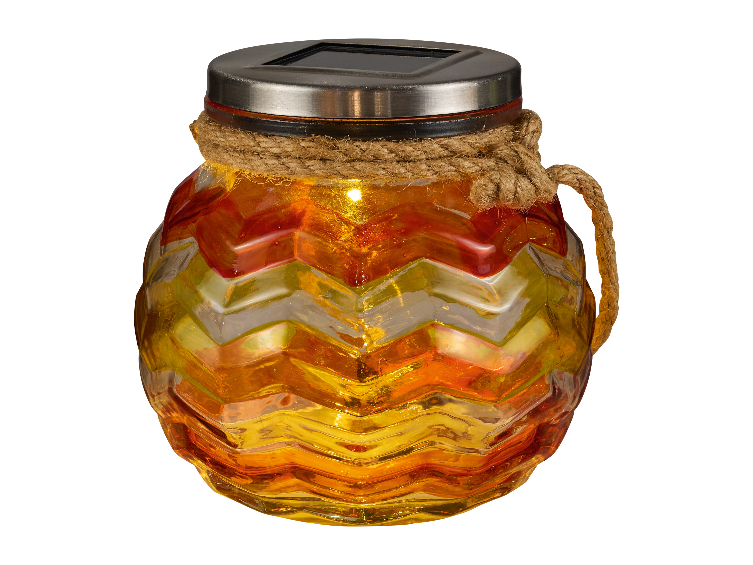 Thumbnail - LIVARNO home Glas Solar bemalt oder Mosaik LED (Orange)