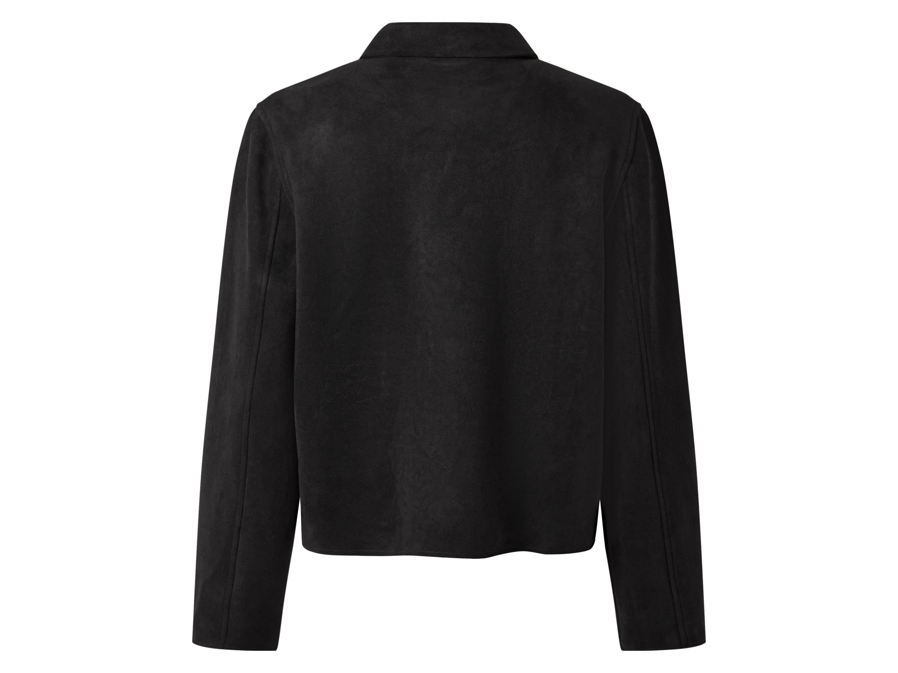 Thumbnail - esmara® Damen Velours-Blouson, mit recyceltem Material (Schwarz, M(40/42))