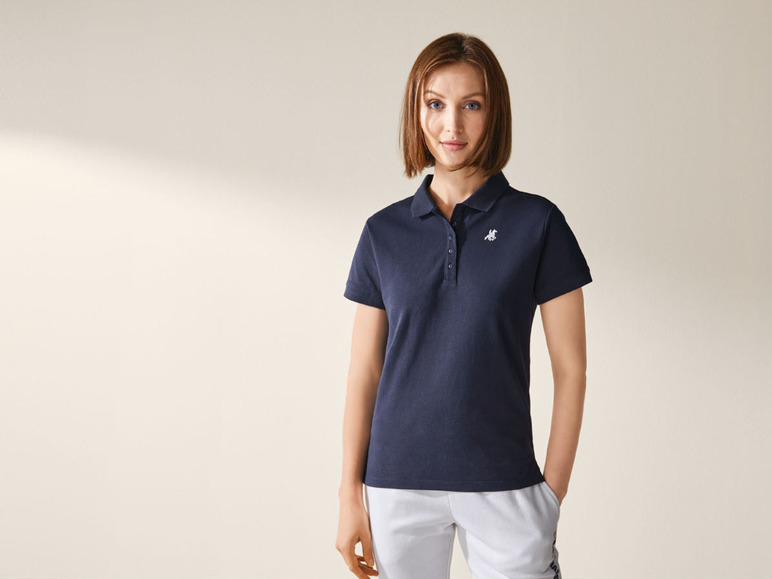 Gehe zu Vollbildansicht: esmara® x Grand Polo Damen Poloshirt, körpernah geschnitten - Bild 11