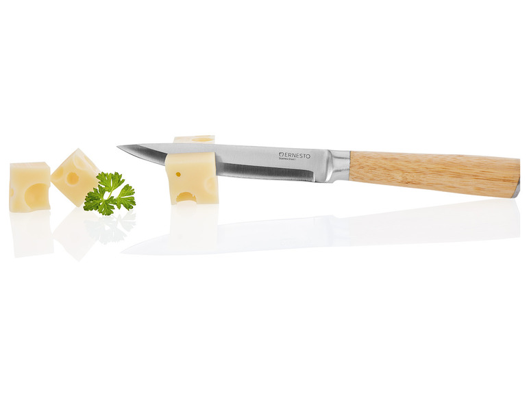 Gehe zu Vollbildansicht: ERNESTO® Messer mit Bambus-Griff, Edelstahl-Griff - Bild 13