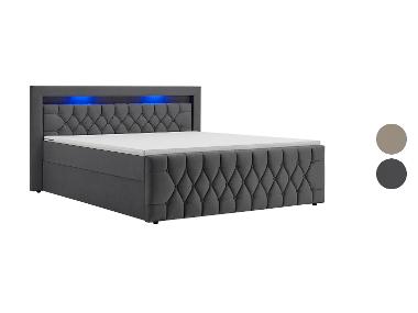 Juskys Boxspringbett Leona Samt