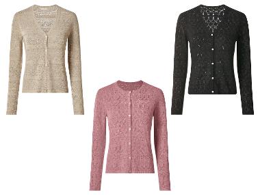ESMARA® Damen Cardigan mit Leinen