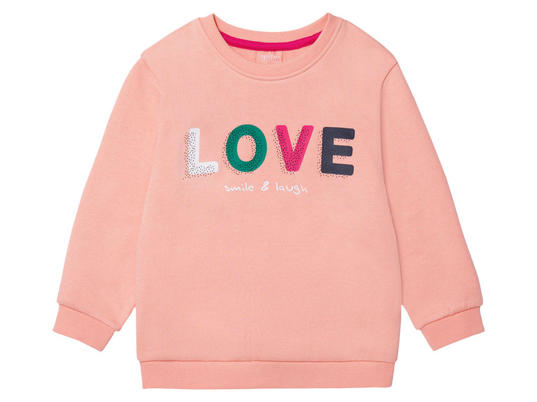Gehe zu Vollbildansicht: lupilu® Kleinkinder Mädchen Sweatshirt, mit Baumwolle - Bild 2
