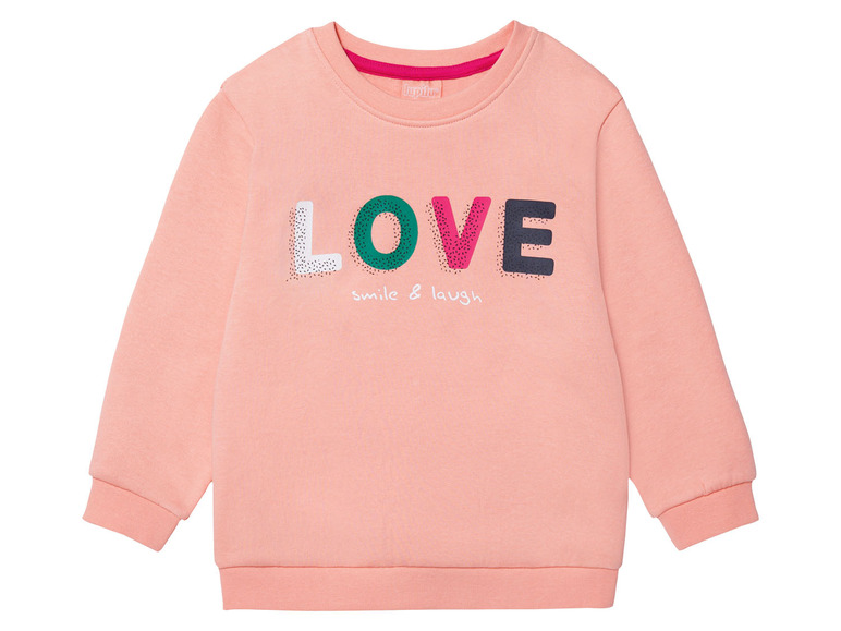 Rosa Langarmshirt mit 'LOVE' Aufdruck