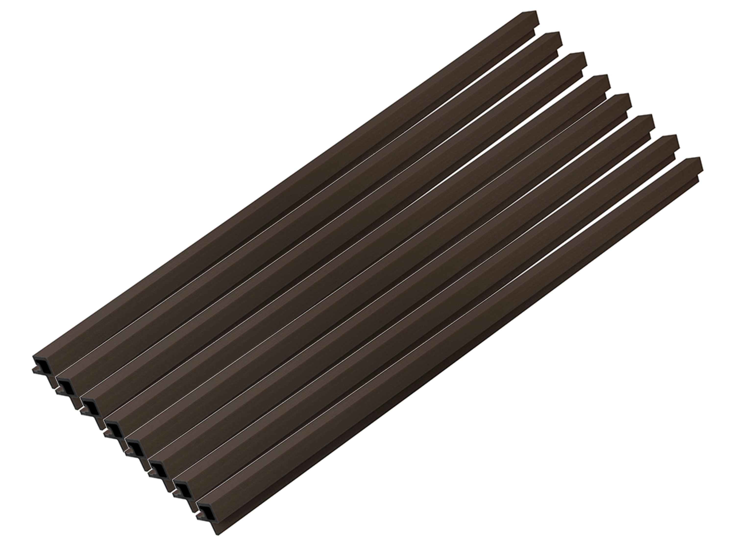 HOME DELUXE WPC Eckprofil »SANO«, für Fassadenverkleidung "DUVAR" (8er Set, Nussbaum)