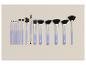 Ein Set blauer Cien Beauty Make-up-Pinsel.