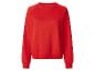 Rotes Langarm-Sweatshirt mit Rundhalsausschnitt