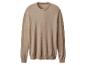 Brauner Strickpullover mit Rundhalsausschnitt