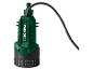 Grüne und schwarze Parkside Tauchpumpe mit Netzkabel.