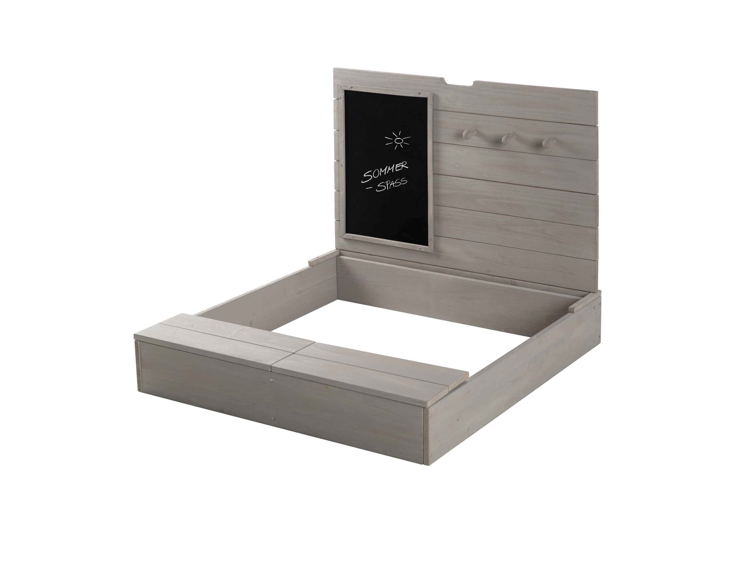 Roba Sandkasten mit Deckel, Tafel und Haken Outdoor + – Bild 3 von 4
