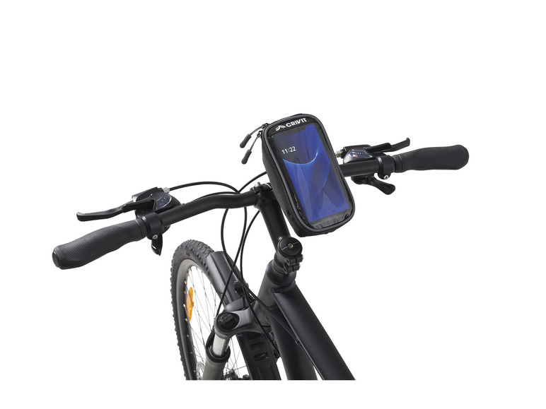 Fahrrad-Handytasche, mit Halterung