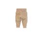 Beige Woll-Babyhose mit hohem Bund und Rippbündchen