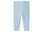 Hellblaue Baby-Leggings mit elastischem Bund.