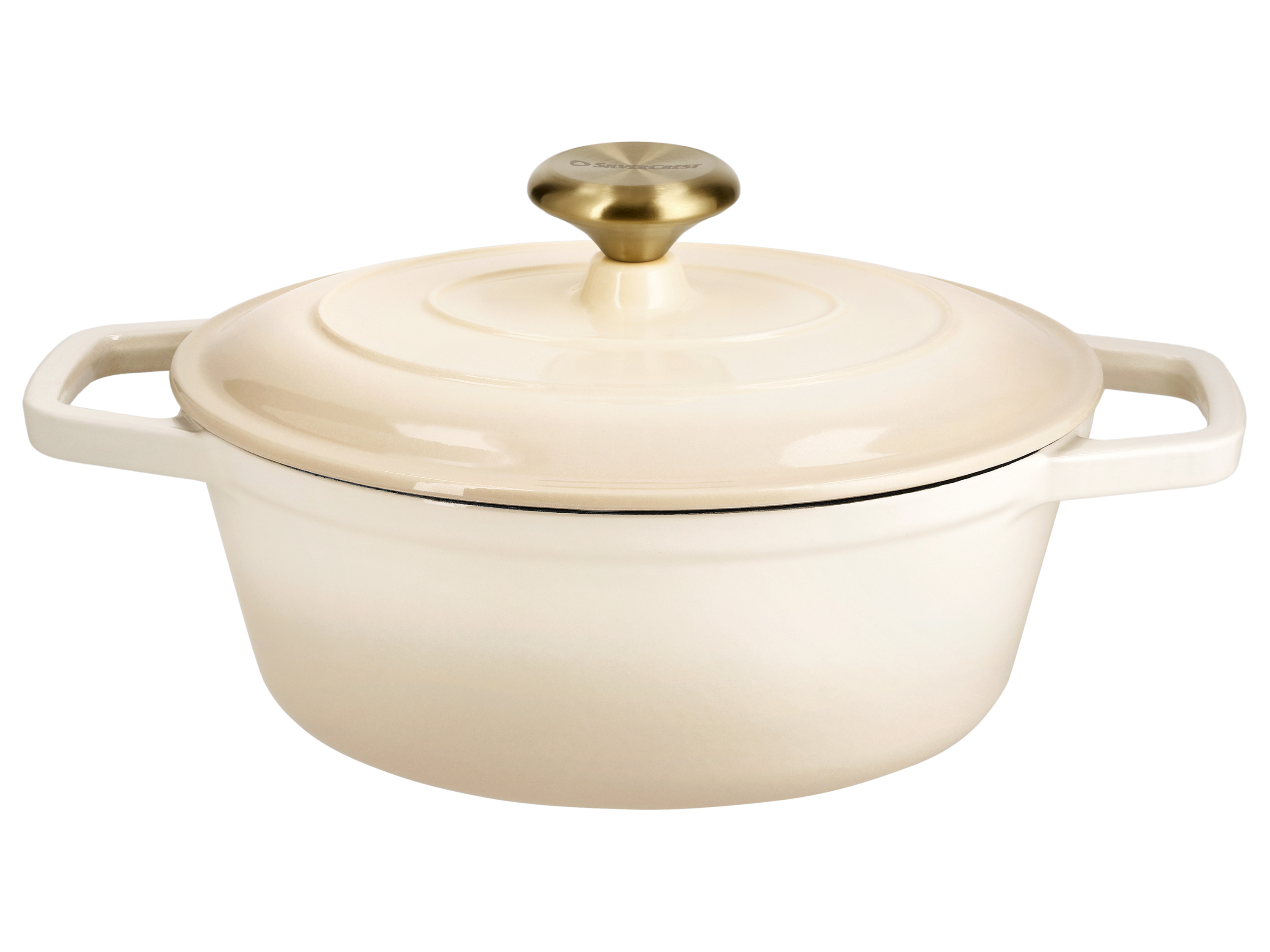SILVERCREST® Premium Gusseisenbräter, Ø 24 cm (Creme)""