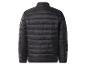 Schwarze Herren-Steppjacke, Rückansicht