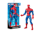 Spielzeug-Actionfigur von Spider-Man in und außerhalb der Verpackung