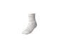 Weiße Socke mit rosa Streifen