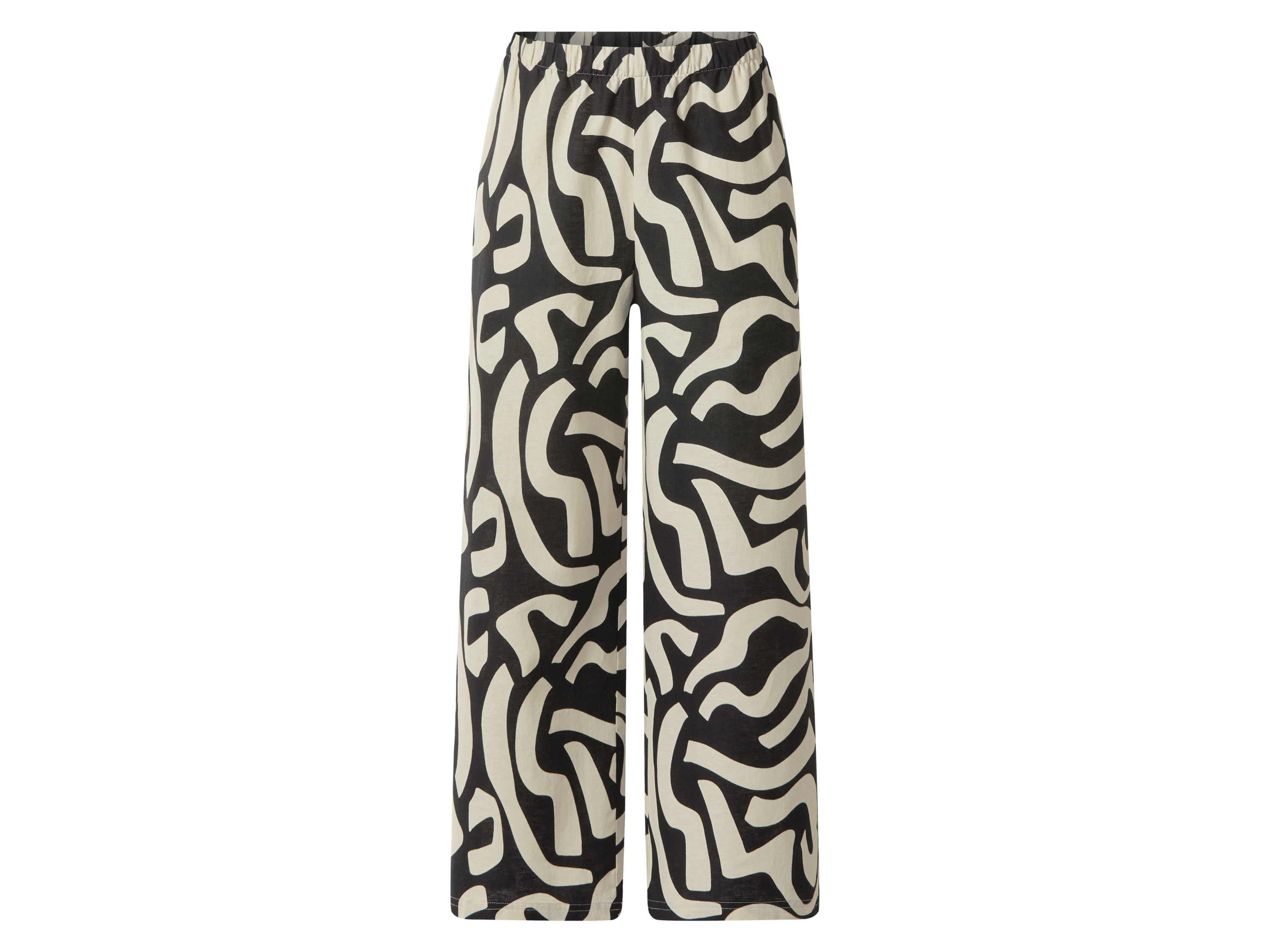ESMARA® Damen Hose mit Leinen (Gemustert, M(40/42))