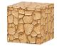 Quadratischer Block mit texturiertem Steinmuster in Beige- und Brauntönen.