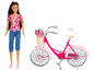 Fashion Doll auf City-Bike