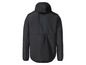 Schwarze Windjacke mit Kapuze