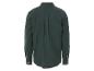 Dunkelgrünes Langarmhemd, Rückansicht.