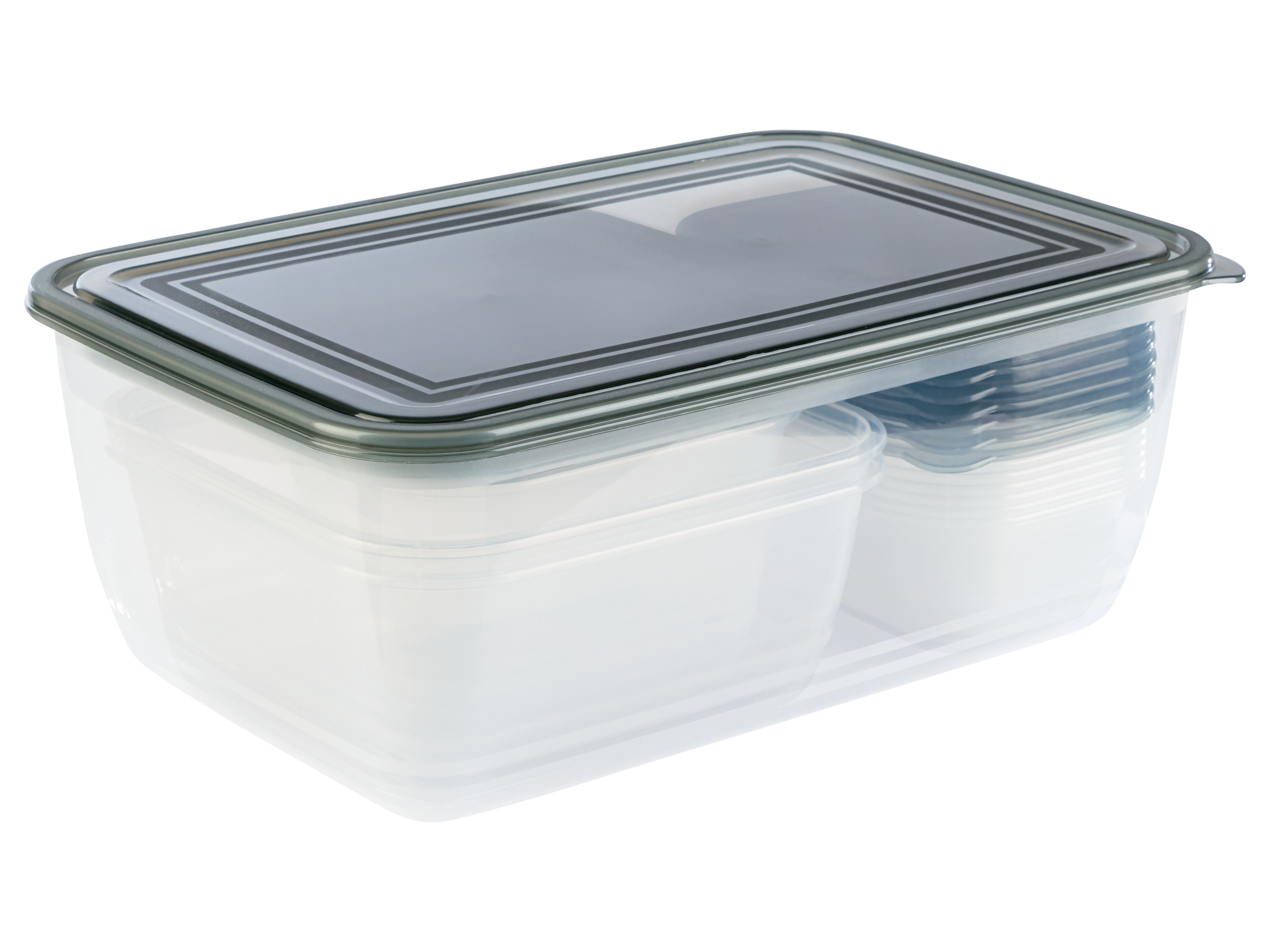 Thumbnail - LIVARNO home Frischhalteboxen 13tlg. PP (Grau)