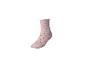Rosa Socke mit Herzen.