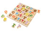 Holzpuzzle mit Alphabet.