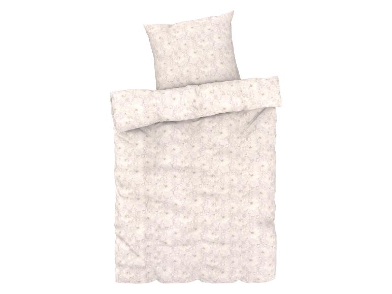 Blumiges Bettwäsche-Set: Bettbezug, Kissenbezug.