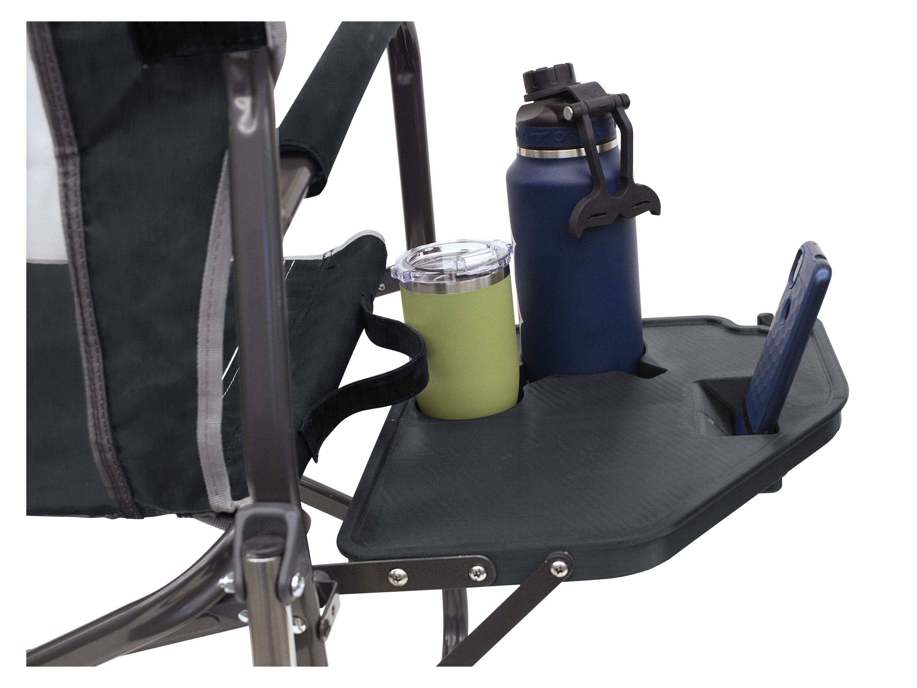 Thumbnail - GCI Freestyle Rocker XL™ Campingstuhl mit Schaukelfunktion und Seitentisch (Black)