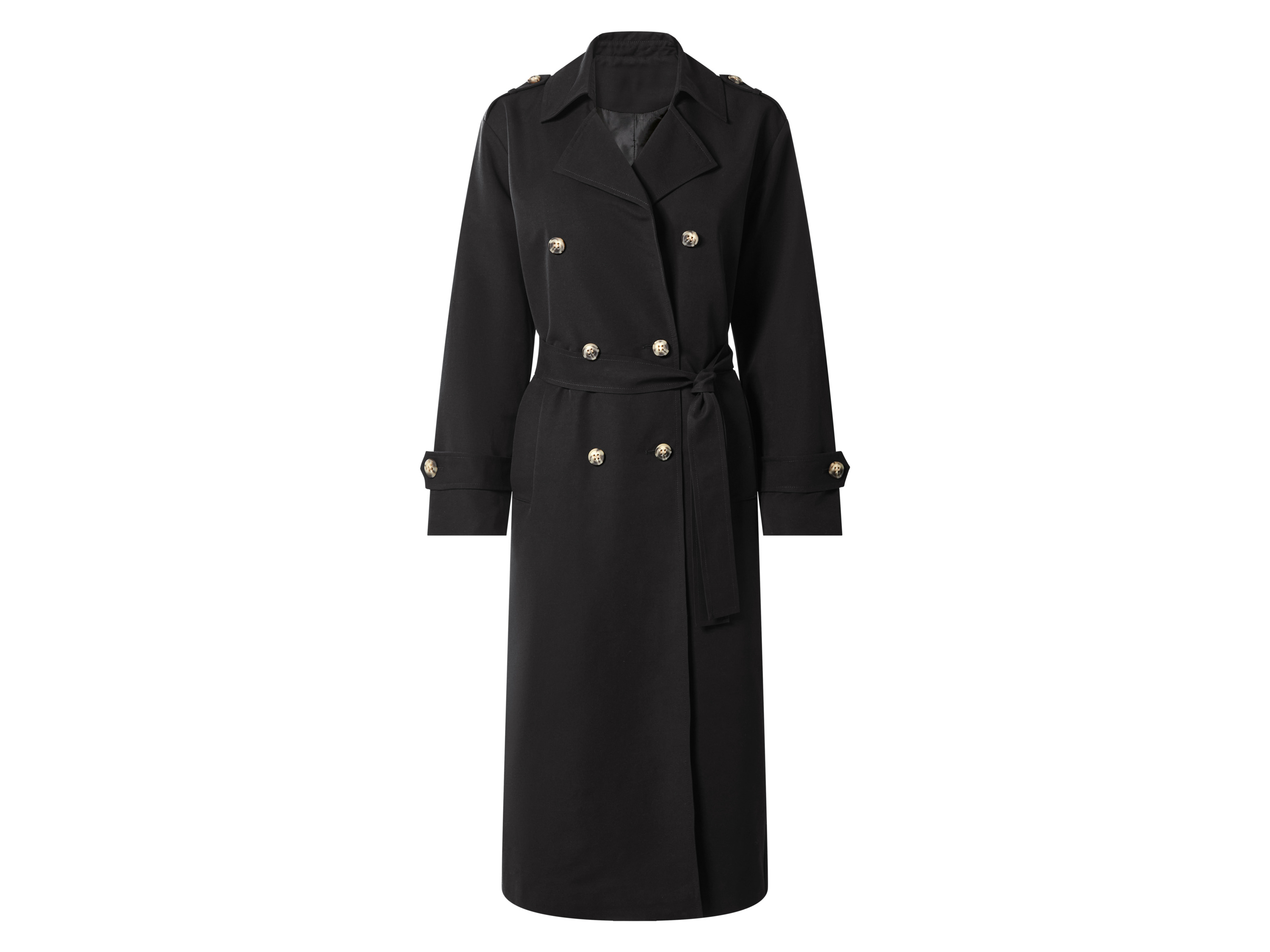ESMARA® Damen Trenchcoat (Schwarz, S(36/38))