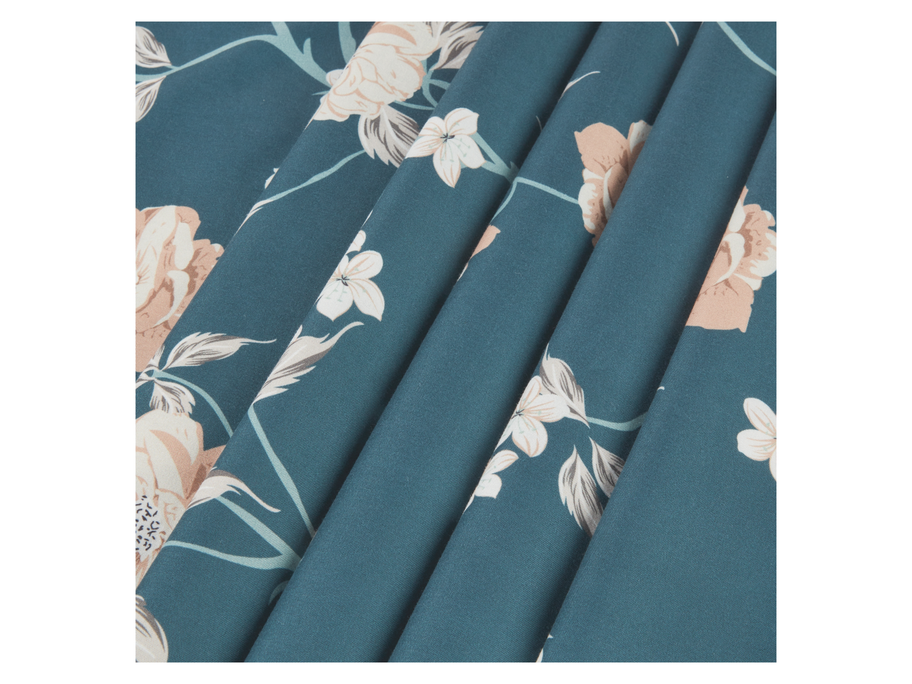 LIVARNO HOME Mikrofaser-Satin-Bettwäsche, 155 x 220 cm (Navy) – Bild 2 von 2